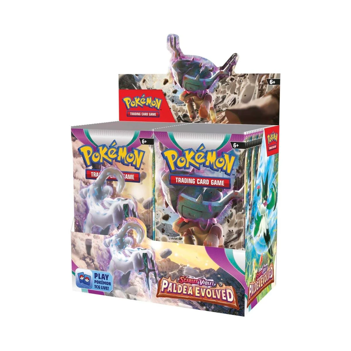 Pokemon TCG Paldea Evolved Booster Box Case of 6 Factory Sealed New