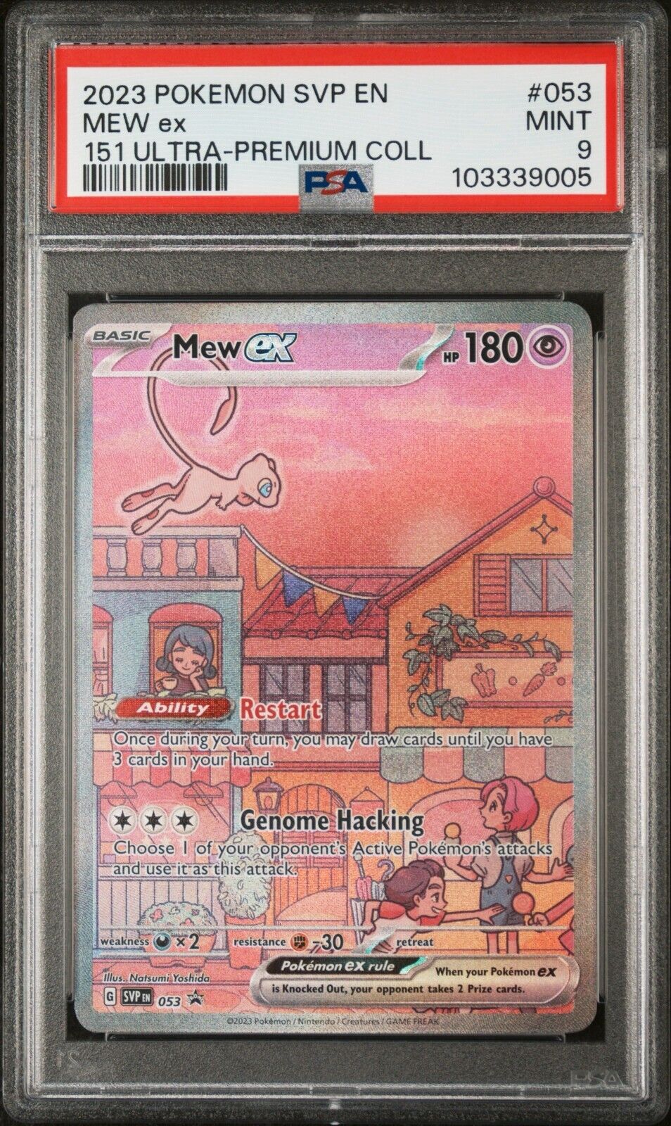 Pokemon Mew ex 053 SVP PSA 9 Mint SV 151 Ultra Premium Collection Promo SIR