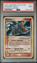 Pokemon Groudon Gold Star 111/113 PSA 9 Mint EX Delta Species 2005