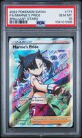 Pokemon Marnie's Pride 171/172 PSA 10 Gem Mint SWSH Brilliant Stars Full Art