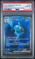 Pokemon Blastoise ex 200/165 PSA 10 Gem Mint SV 151 Special Illustration Rare FA