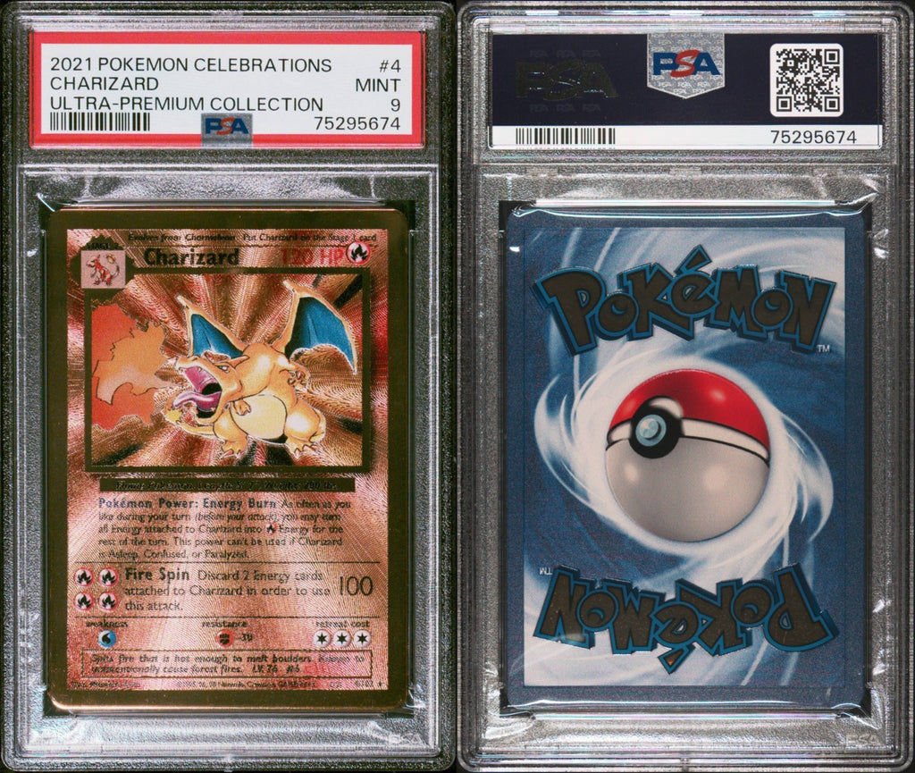 Pokemon Charizard 4/102 PSA 9 Mint Celebrations Ultra Premium Collection 2021