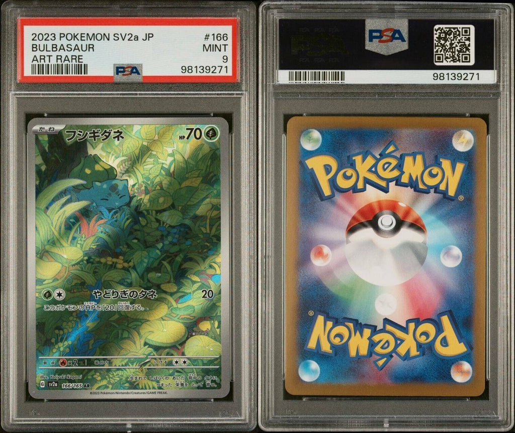Pokemon Bulbasaur 166/165 PSA 9 Mint Japanese 151 Art Rare AR Full Art FA