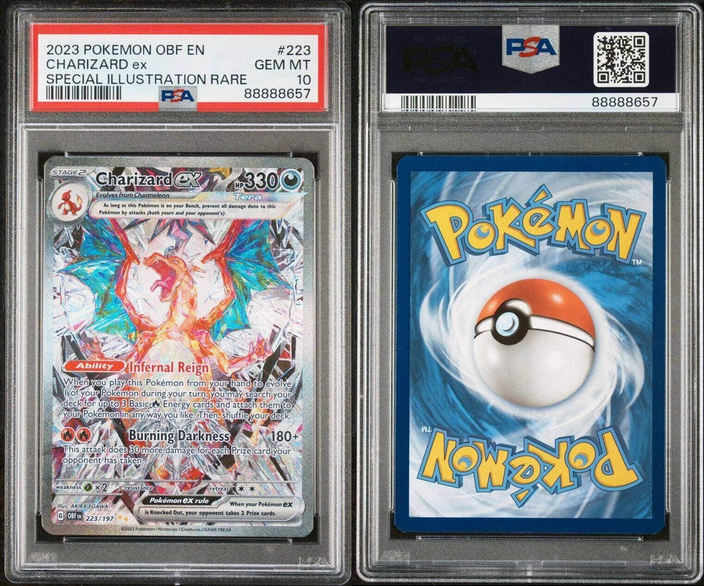 Pokemon Charizard ex 223/197 PSA 10 Gem Mint Obsidian Flames Illustration Rare