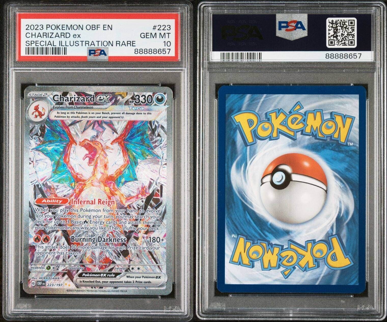 Pokemon Charizard ex 223/197 PSA 10 Gem Mint Obsidian Flames Illustration Rare