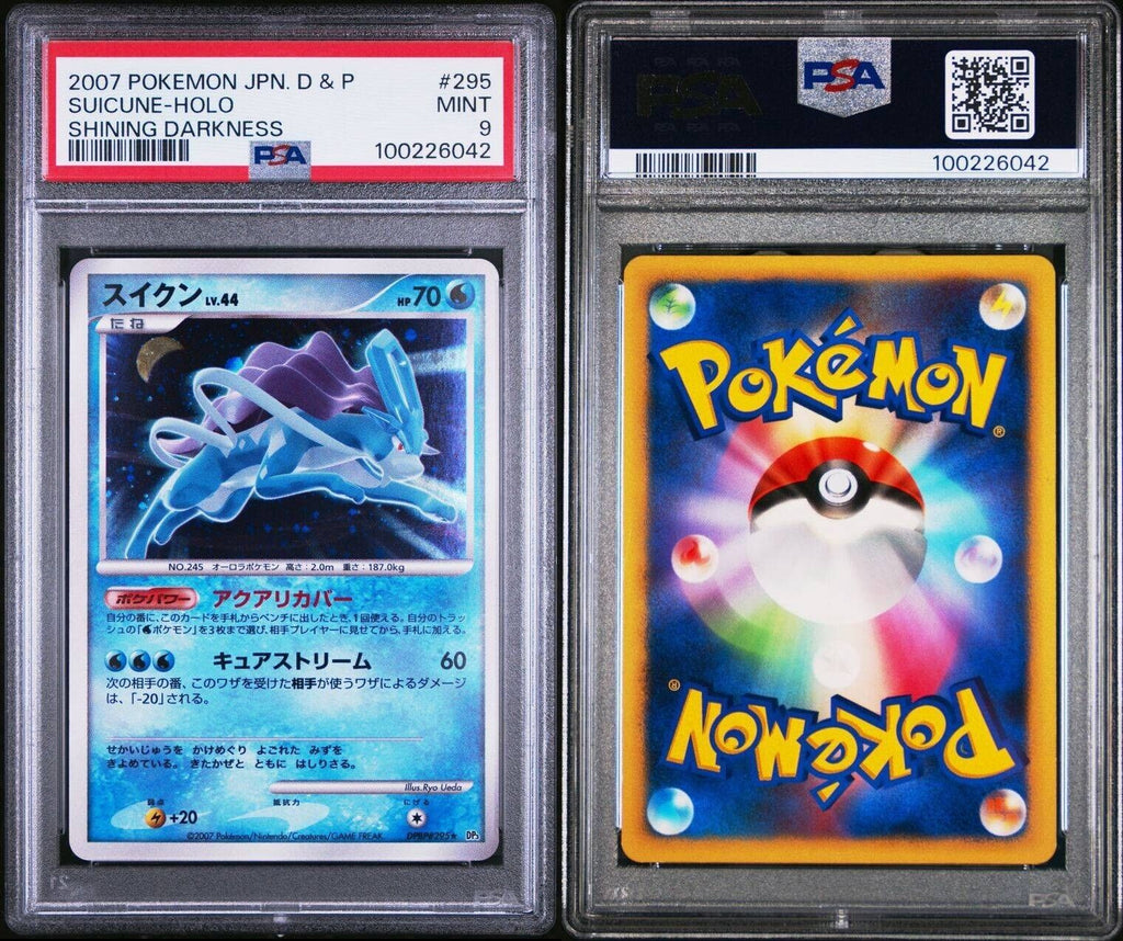 Pokemon Suicune DBDP#295 PSA 9 Mint Japanese Shining Darkness Holo Unlimited