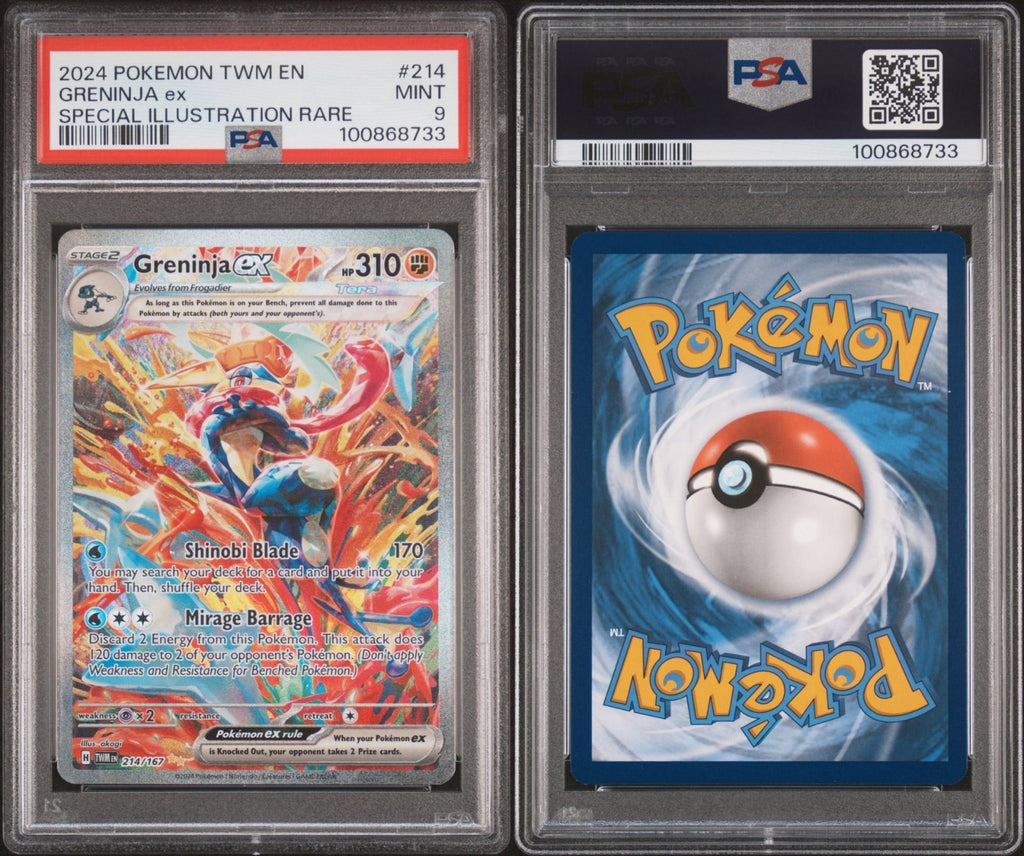 Pokemon Greninja ex 214/167 PSA 9 Twilight Masquerade Special Illustration Rare