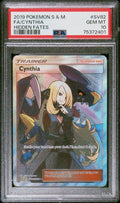 Pokemon Cynthia SV82/SV94 PSA 10 Gem Mint Hidden Fates Full Art Sun & Moon FA