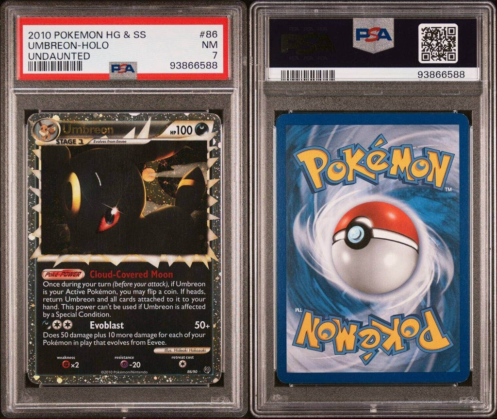 Pokemon Umbreon Prime 86/90 PSA 7 NM Holo Rare HeartGold SoulSilver Undaunted