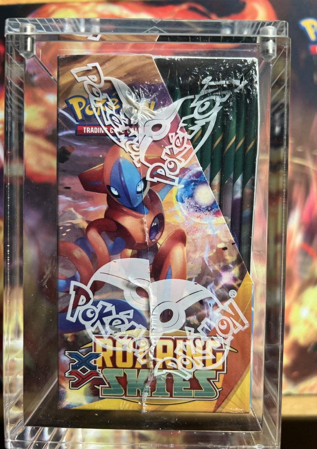 Pokemon XY Roaring Skies Booster Box Factory Sealed w/Acrylic Brand New