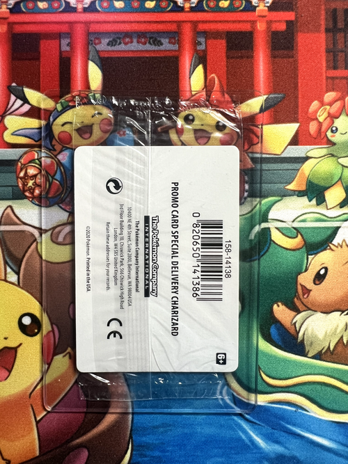 Pokemon Center Special Delivery Charizard SWSH075 Exclusive Sealed Promo Holo