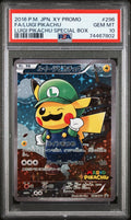 Pokemon Luigi Pikachu 296/XY-P PSA 10 Gem Mint Japanese XY Special Box Promo FA