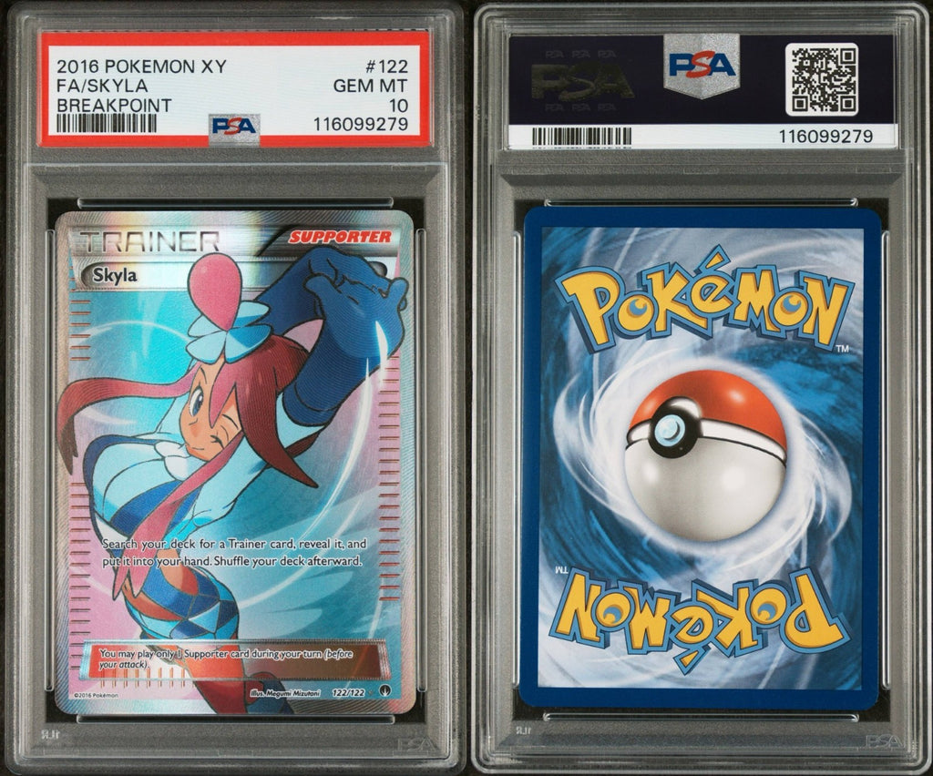 Pokemon Skyla 122/122 PSA 10 Gem Mint XY Breakpoint Full Art Trainer 2016