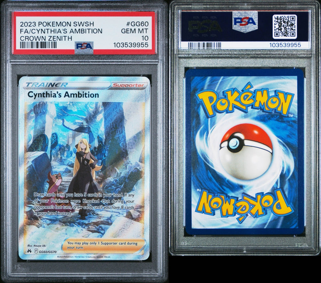 Pokemon Cynthia's Ambition GG60/GG70 PSA 10 Gem Mint SWSH Crown Zenith Full Art