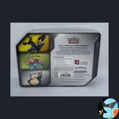 Pokemon TCG Eevee & Snorlax GX Tag Team Tin Factory Sealed New 2019