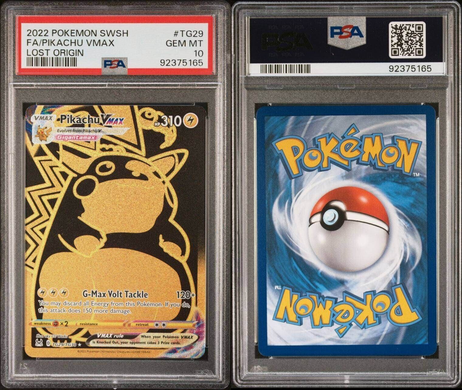 pokemon card tg29 tg30 Pokemon Pikachu VMAX TG29/TG30 PSA 10 Gem Mint Lost Origin Gold FA SWS – KevinsTCG99