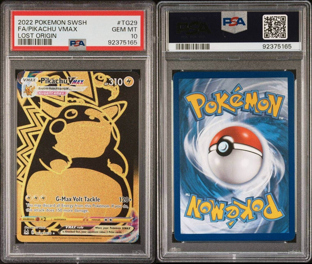 Pokemon Pikachu VMAX TG29/TG30 PSA 10 Gem Mint Lost Origin Gold FA SWSH