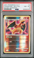 Pokemon Charizard 3/132 PSA 8 NM-MT DP Secret Wonders Reverse Holo 2007