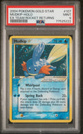 Pokemon Mudkip Gold Star 107/109 PSA 9 Mint EX Team Rocket Returns Holo Rare