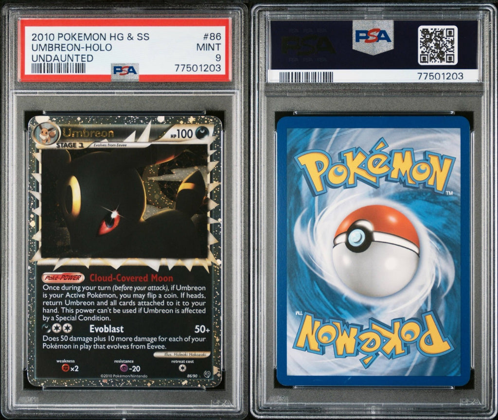 Pokemon Umbreon Prime 86/90 PSA 9 MInt HG SS Undaunted Holo Rare 2010