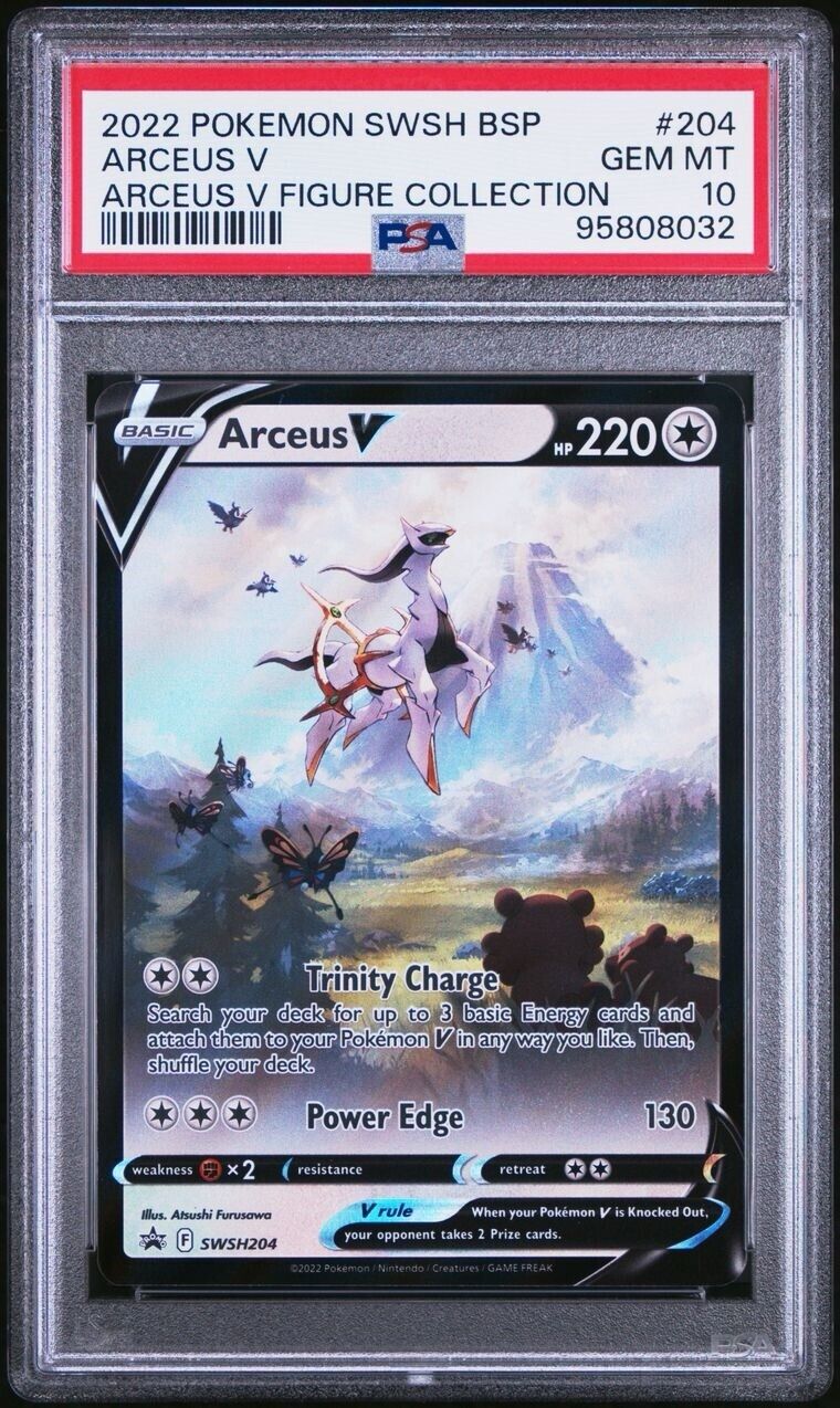 Pokemon Arceus V SWSH204 PSA 10 Gem Mint Black Star Promo Alternate Art FA