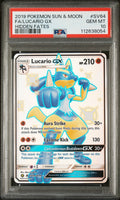 Pokemon Lucario GX SV64/SV94 PSA 10 Gem Mint SM Hidden Fates Shiny Full Art