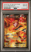 Pokemon Charizard EX XY121 PSA 8 NM-MT Red & Blue Collection Full Art Promo 2016