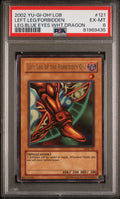 Yugioh Left Leg of the Forbidden One LOB-121 PSA 6 Legend of Blue Eyes Exodia