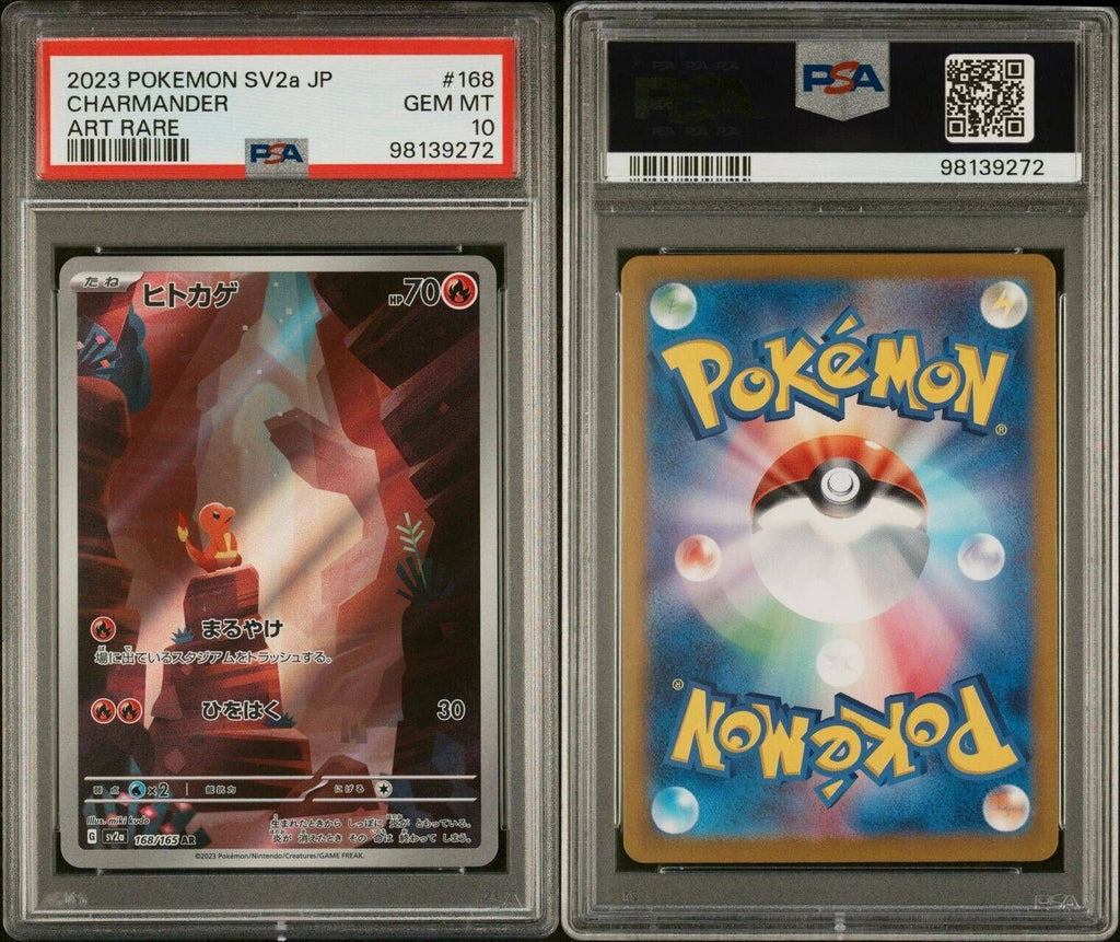 Pokemon Charmander 168/165 PSA 10 Gem Mint Japanese 151 Art Rare AR FA