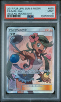 Pokemon Mallow 055/050 PSA 9 Mint Japanese Alolan Moonlight Trainer Full Art SR