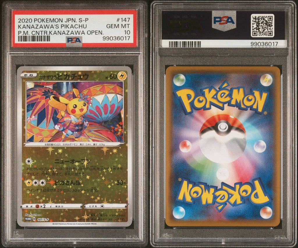 Pokemon Kanazawa's Pikachu 147/S-P PSA 10 Gem Mint Japanese Reverse Holo Promo