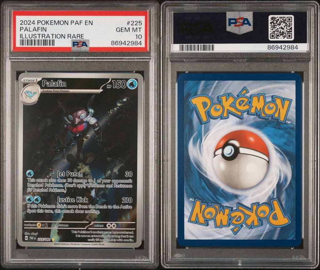 Pokemon Palafin 225/091 PSA 10 Gem Mint Paldean Fates Illustration Rare Full Art