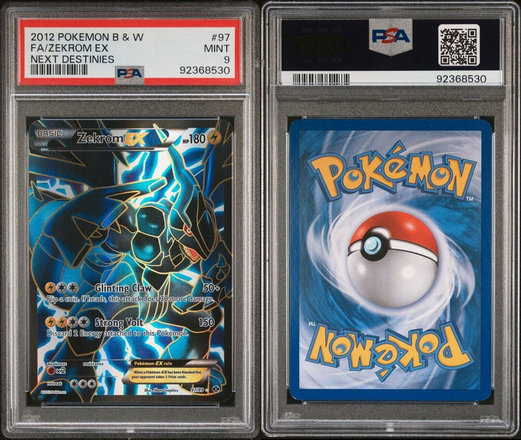 Pokemon Zekrom EX 97/99 PSA 9 Mint Next Destinies Ultra Rare Full Art 2012