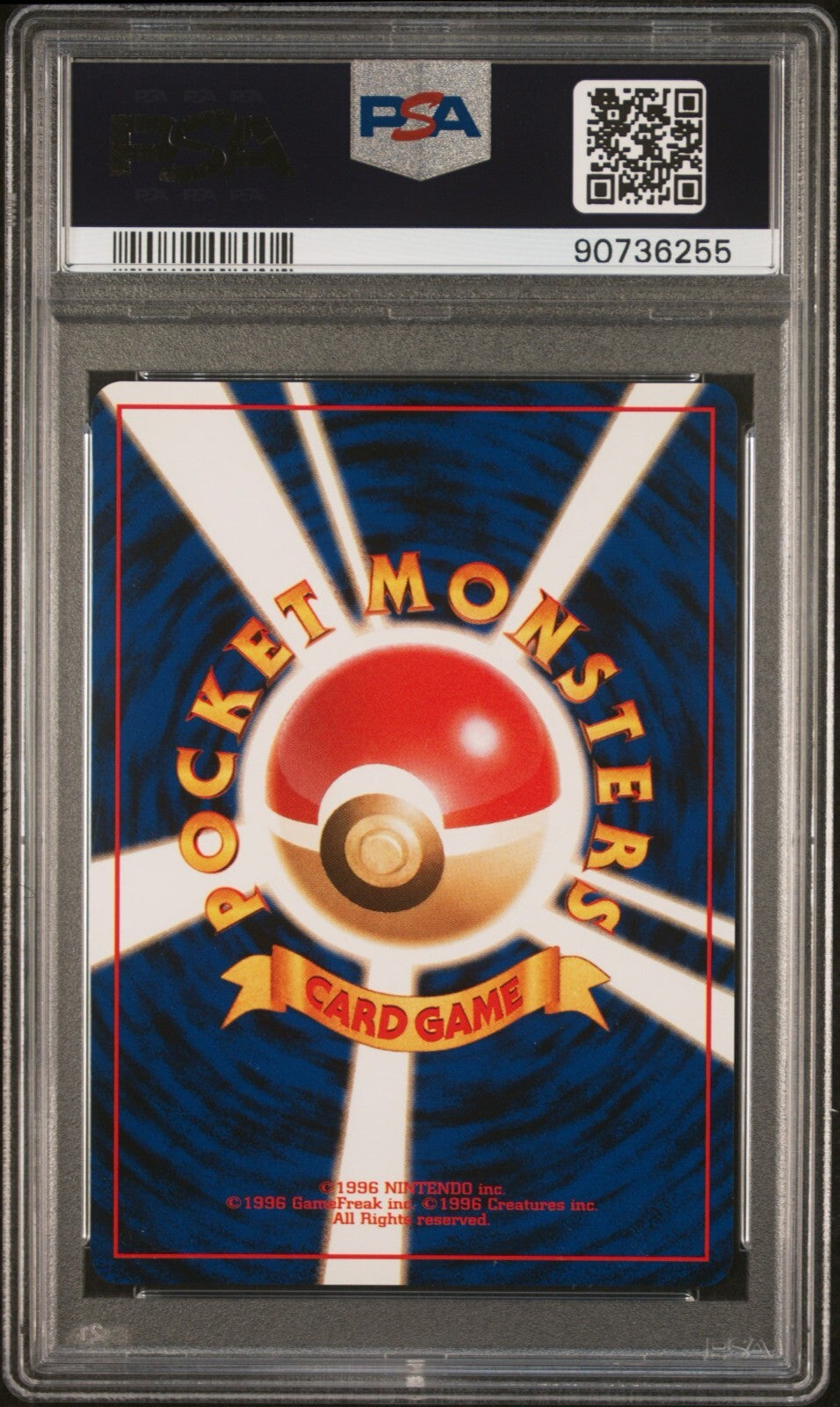 Pokemon Dark Slowbro No. 80 PSA 9 Mint Japanese Rocket Holo Rare 1997 Old Back