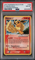 Pokemon Flareon Gold Star 100/108 PSA 8 NM-MT EX Power Keepers Holo Rare 2007