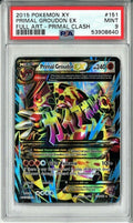 Pokemon Primal Groudon EX 151/160 PSA 9 MInt XY Primal Clash Mega Full Art