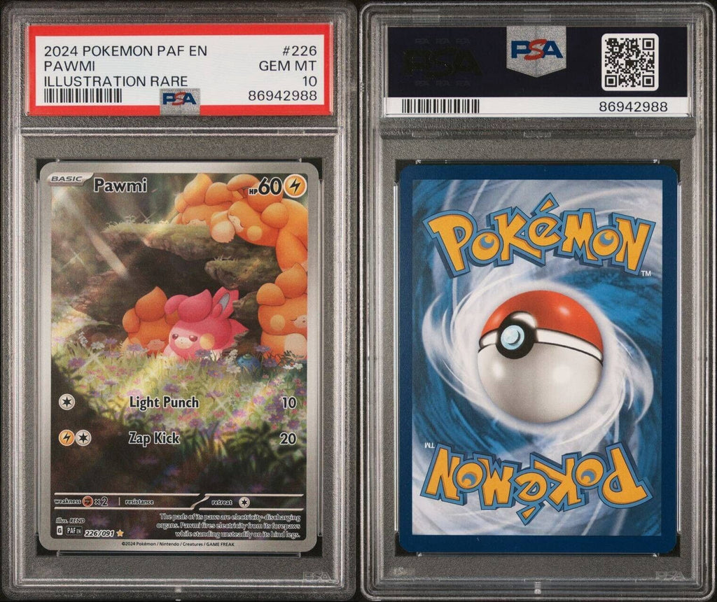 Pokemon Pawmi 226/091 PSA 10 Gem Mint Paldean Fates Illustration Rare FA