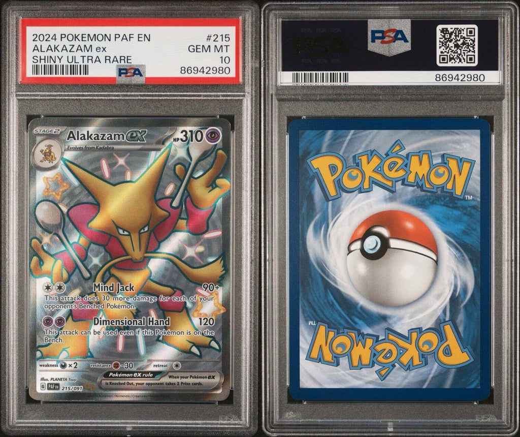 Pokemon Alakazam 215/091 PSA 10 Gem Mint Paldean Fates Shiny Ultra Rare Full Art