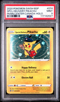 Pokemon Special Delivery Pikachu SWSH074 PSA 9 SWSH Pokemon Center Canada Promo