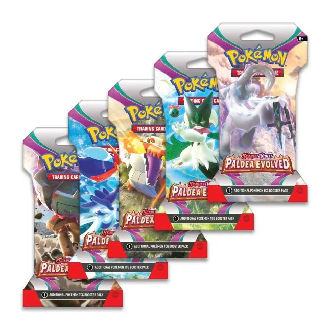 Pokemon TCG Paldea Evolved Sleeved Booster Pack Case of 144 Factory Sealed New