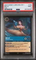 Disney Lorcana Belle 142/204 PSA 9 Mint Cold Foil EN 1 The First Chapter