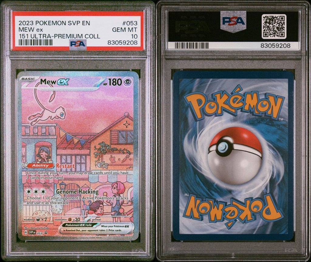 Pokemon Mew ex 053/165 PSA 10 Gem Mint 151 Ultra Premium Coll. Full Art Promo