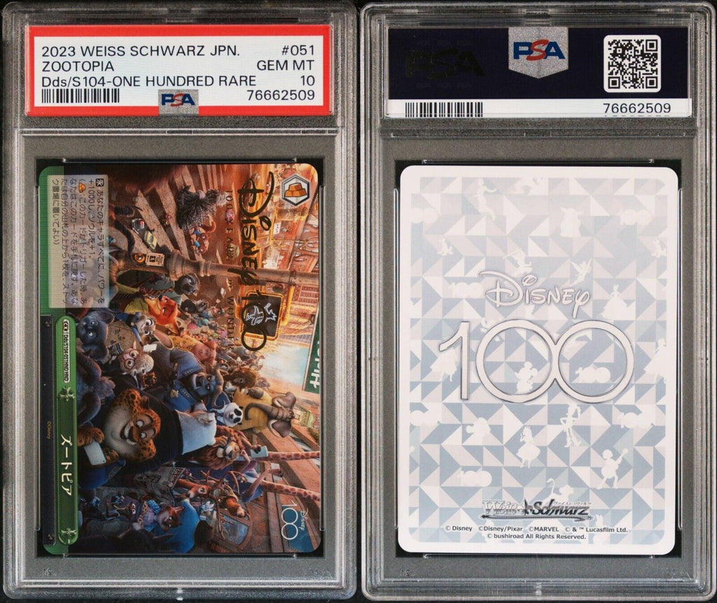 Weiss Schwarz Zootopia S104-051HND PSA 10 Gem Mint Japanese One Hundred Rare