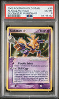 Pokemon Alakazam Gold Star 99/100 PSA 6 EX-MT EX Crystal Guardians Holo 2006