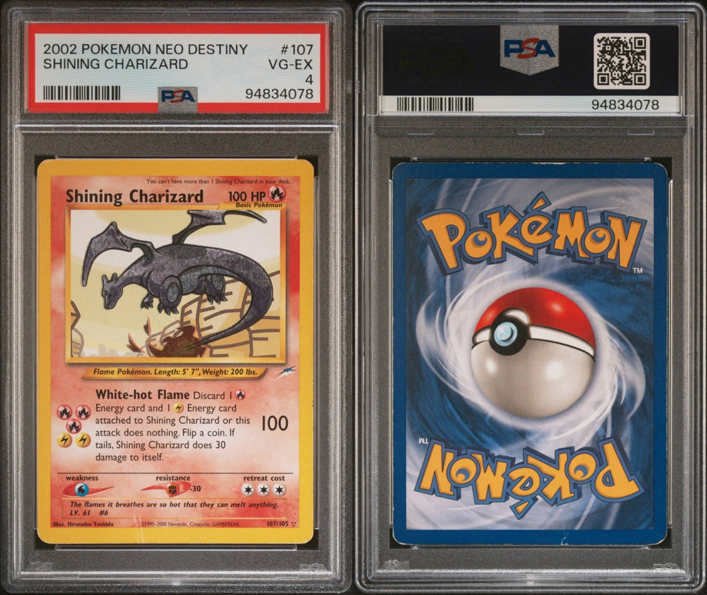 Pokemon Shining Charizard 107/105 PSA 4 VG-EX Neo Destiny Holo Rare Unlimited