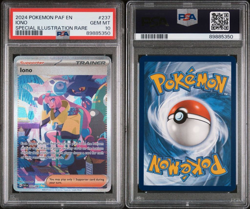Pokemon Iono 237/091 PSA 10 Gem Mint Paldean Fates Special Illustration Rare FA