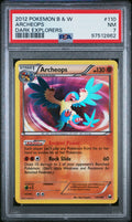 Pokemon Archeops 110/108 PSA 7 NM BW Dark Explorers Shiny Secret Holo Rare 2012