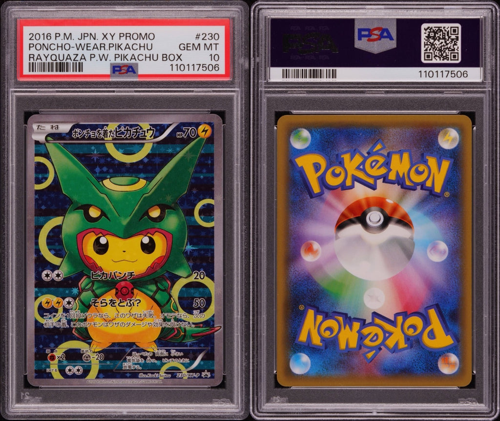 Pokemon Poncho-Wearing Pikachu 230/XY-P PSA 10 Gem Mint Japanese XY Promo 2016