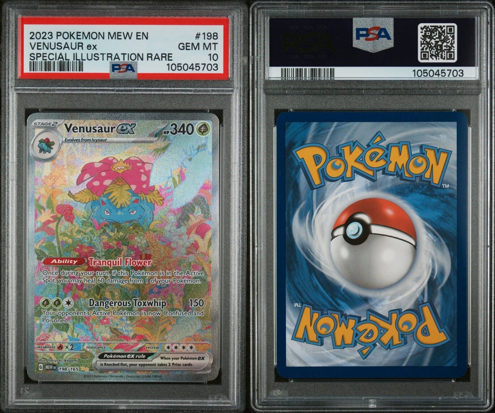 Pokemon Blastoise ex 200/165 PSA 10 Gem Mint SV 151 Special Illustration Rare FA