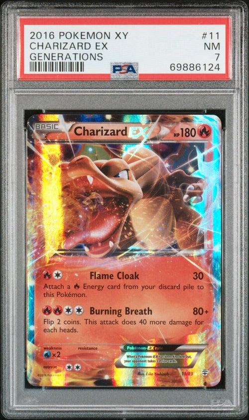 Pokemon Charizard EX 11/83 PSA 7 NM XY Generations Ultra Rare 2016
